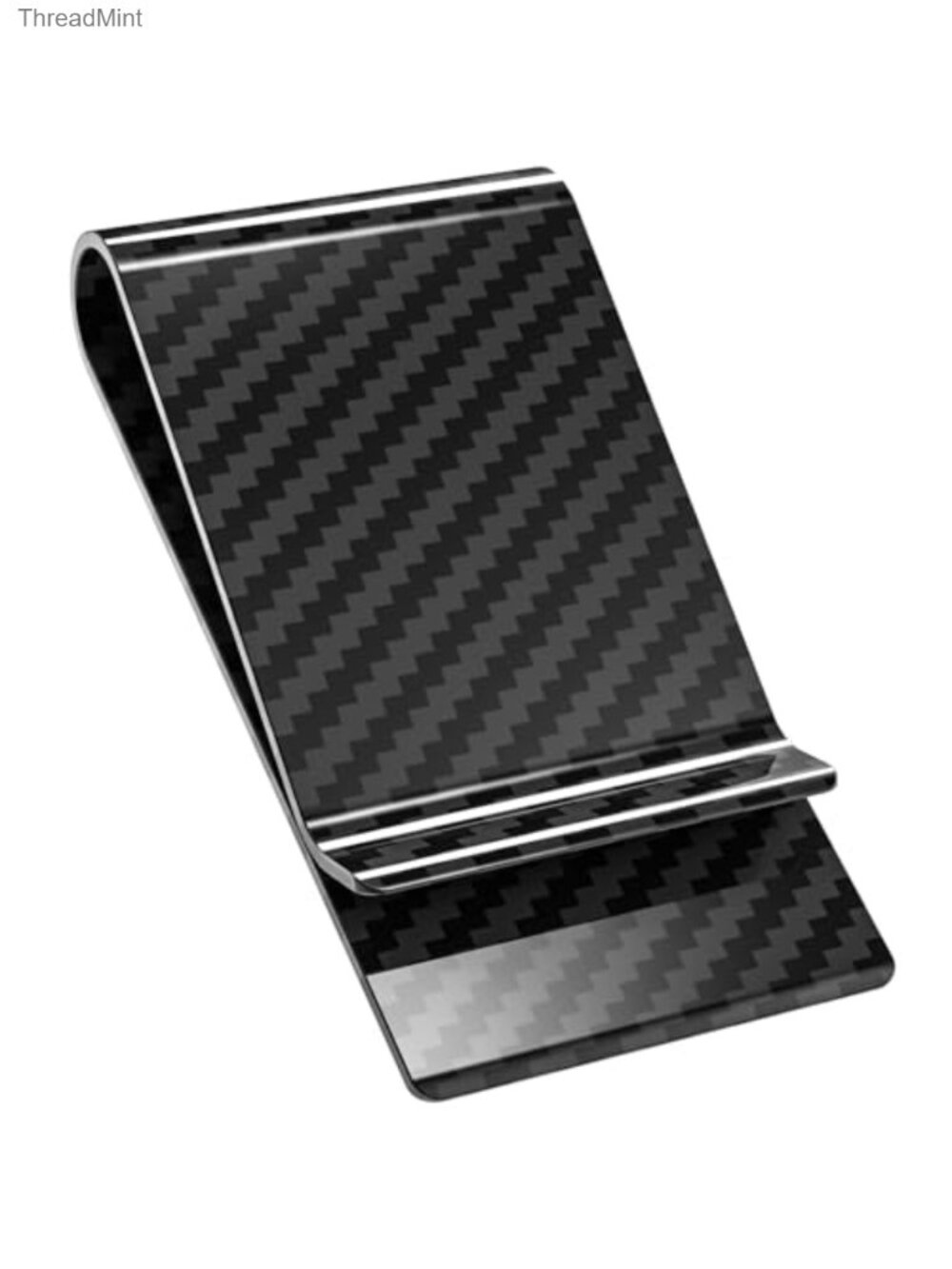 Carbon Fiber Money Clip Slim Front Pocket Wallet Credit Card Holder Minimalist